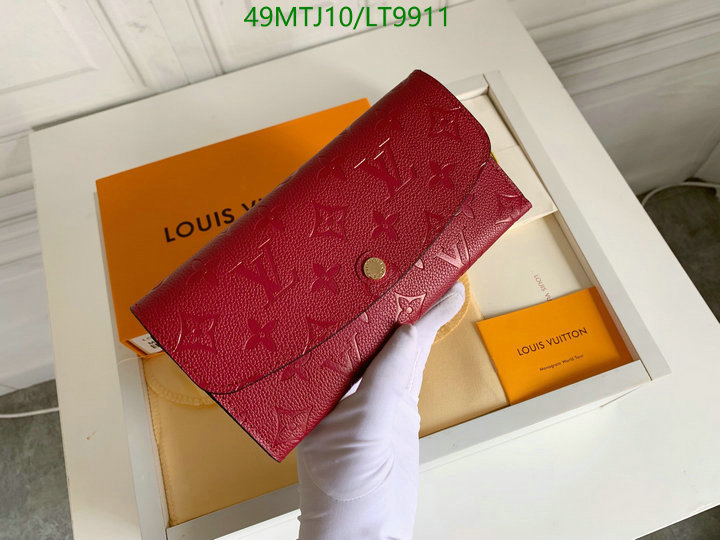 LV Bags-(4A)-Wallet-,Code: LT9911,$: 49USD