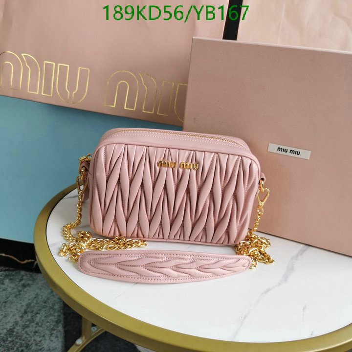 Miu Miu Bag-(Mirror)-Diagonal-,Code: YB167,$: 189USD