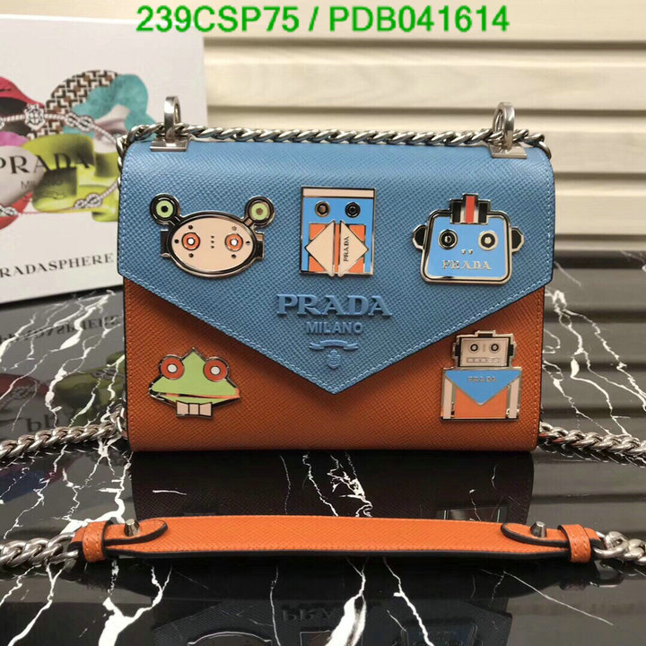 Prada Bag-(Mirror)-Diagonal-,Code: PDB041614,$: 239USD