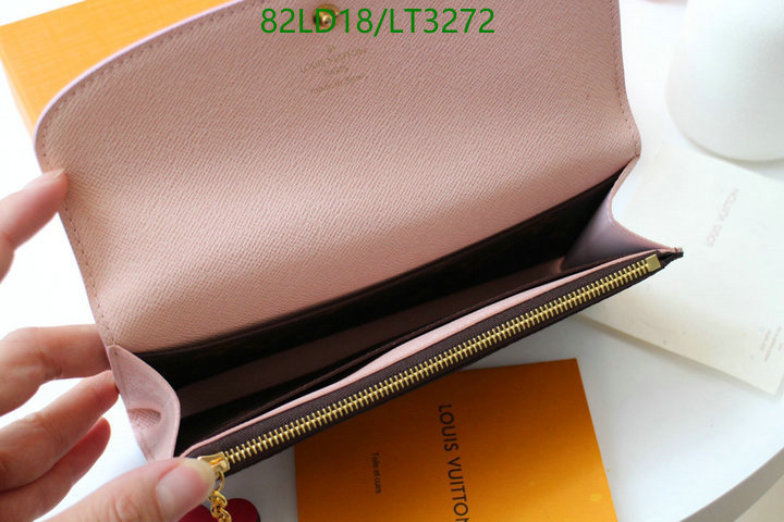 LV Bags-(Mirror)-Wallet-,Code: LT3272,$: 82USD