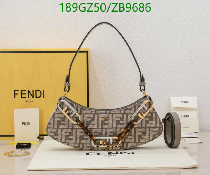 Fendi Bag-(Mirror)-Handbag-,Code: ZB9686,$: 189USD