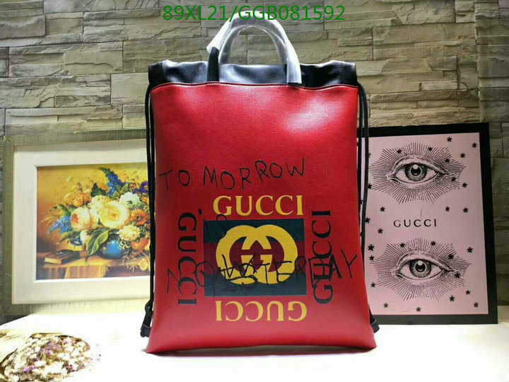 Gucci Bag-(4A)-Backpack-,Code: GGB081592,$:89USD