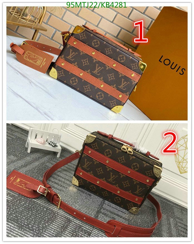 LV Bags-(4A)-Petite Malle-,Code: KB4281,$: 95USD