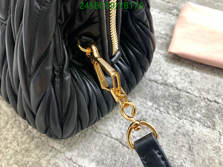 Miu Miu Bag-(Mirror)-Handbag-,Code: YB176,$: 245USD