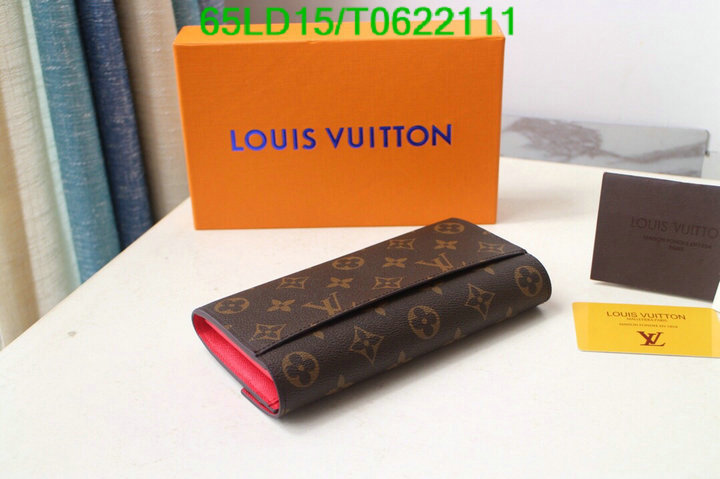 LV Bags-(Mirror)-Wallet-,Code: T0622111,$: 65USD