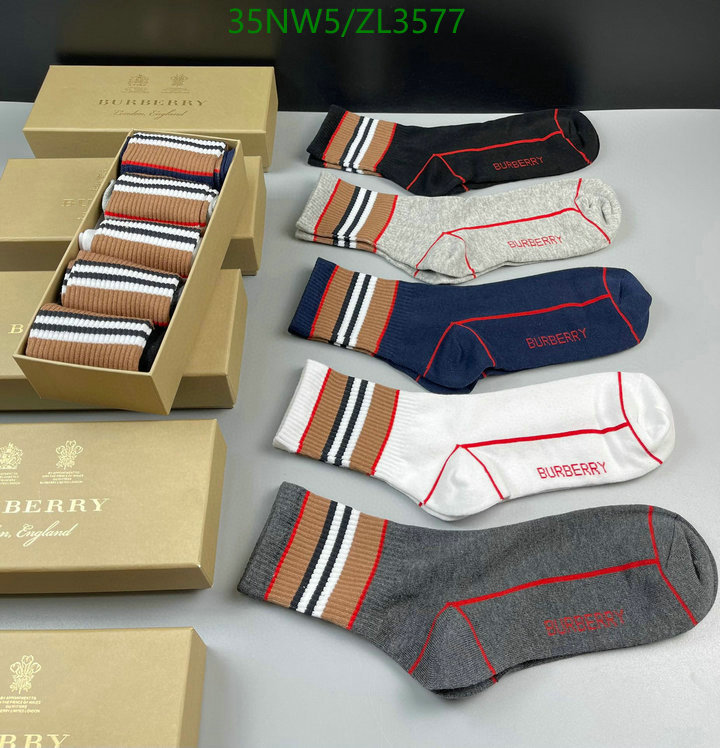 Sock-Burberry, Code: ZL3577,$: 35USD