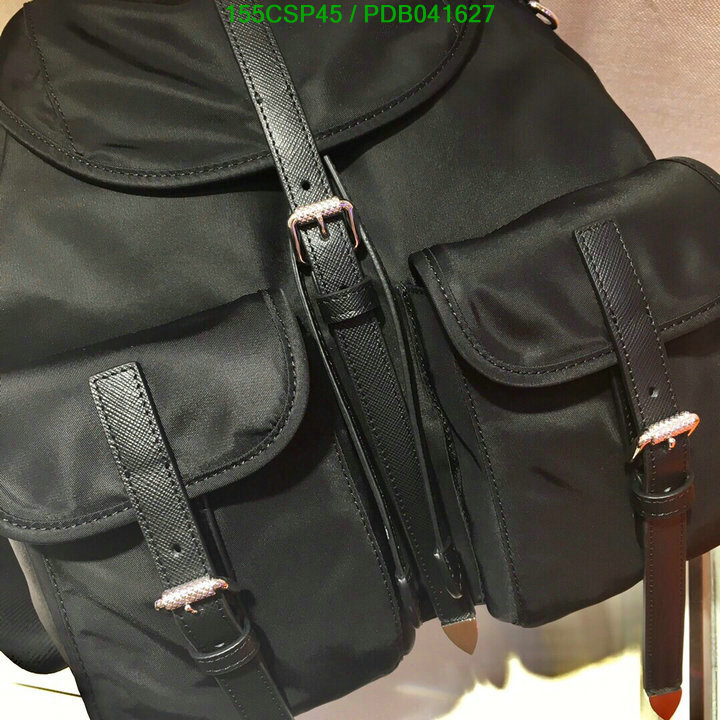 Prada Bag-(Mirror)-Backpack-,Code: PDB041627,$: 155USD