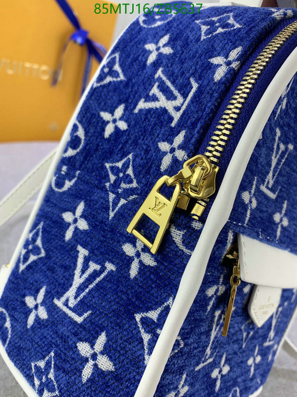 LV Bags-(4A)-Backpack-,Code: ZB5637,$: 85USD