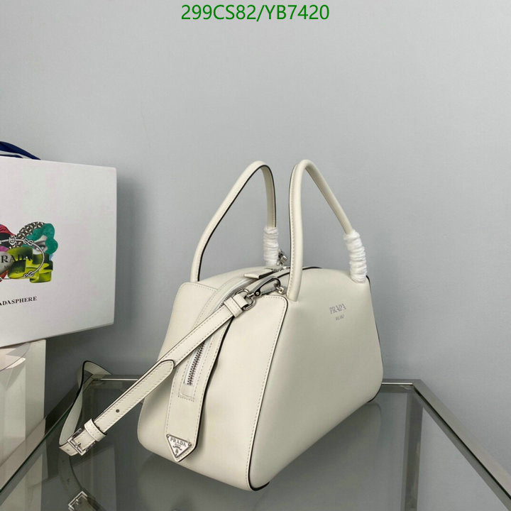 Prada Bag-(Mirror)-Handbag-,Code: YB7420,$: 299USD