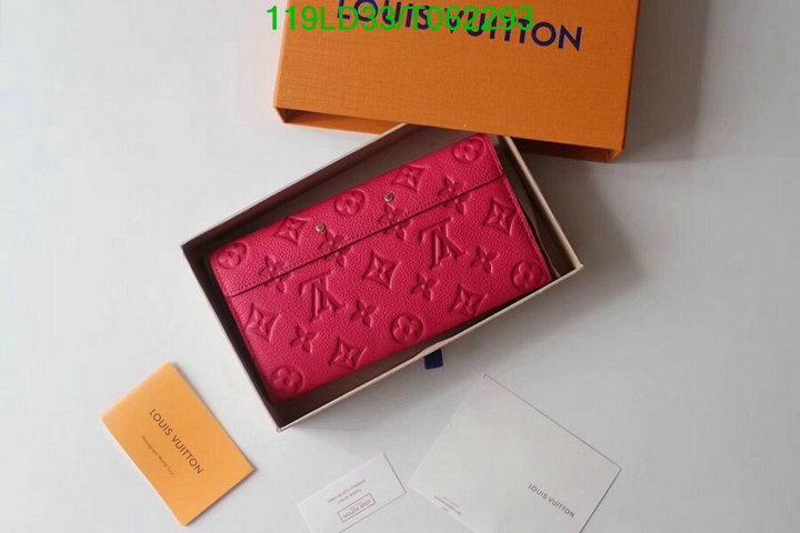 LV Bags-(Mirror)-Wallet-,Code: T062293,$: 119USD