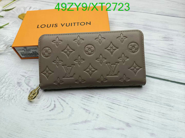 LV Bags-(4A)-Wallet-,Code: XT2723,$: 49USD