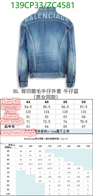 Clothing-Balenciaga, Code: ZC4581,$: 139USD