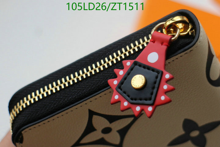 LV Bags-(Mirror)-Wallet-,Code: ZT1511,$: 105USD