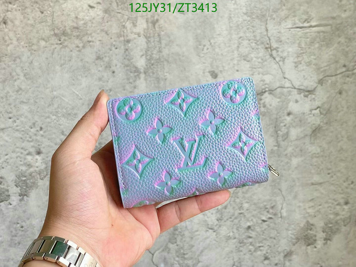 LV Bags-(Mirror)-Wallet-,Code: ZT3413,$: 125USD