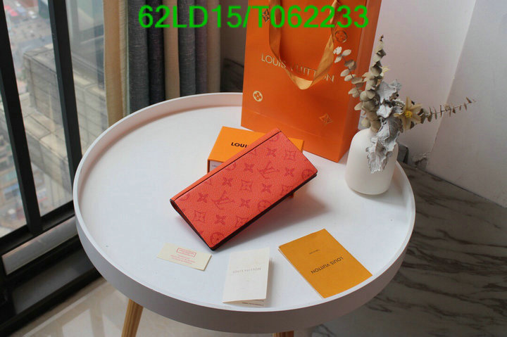 LV Bags-(Mirror)-Wallet-,Code: T062233,$: 62USD