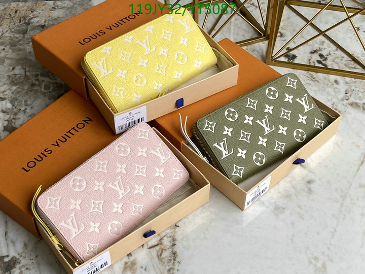 LV Bags-(Mirror)-Wallet-,Code: YT5087,$: 119USD