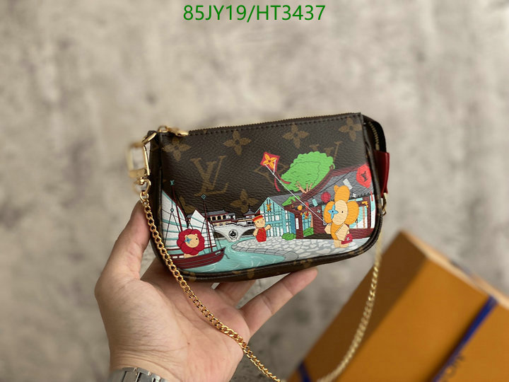 LV Bags-(Mirror)-Wallet-,Code: HT3437,$: 85USD