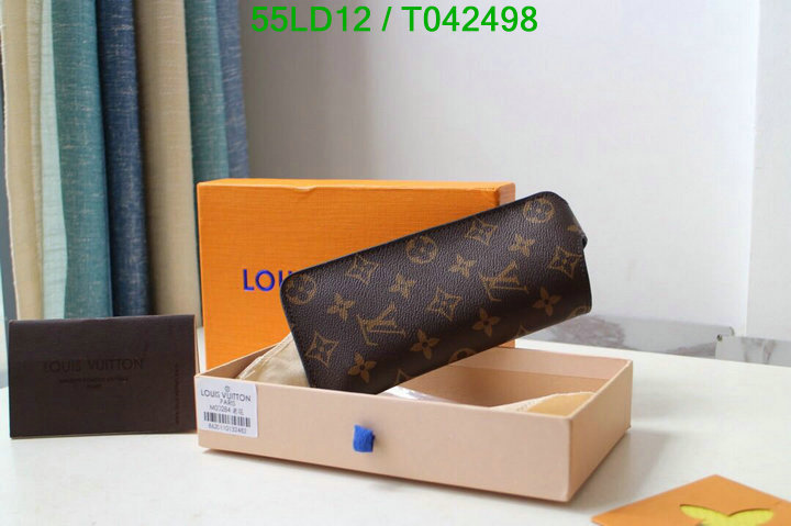 LV Bags-(Mirror)-Wallet-,Code: T042498,$: 55USD