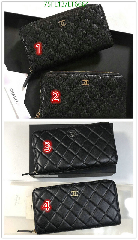 Chanel Bags ( 4A )-Wallet-,Code: LT6664,$: 75USD