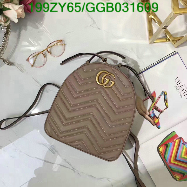 Gucci Bag-(Mirror)-Backpack-,Code: GGB031609,$: 199USD