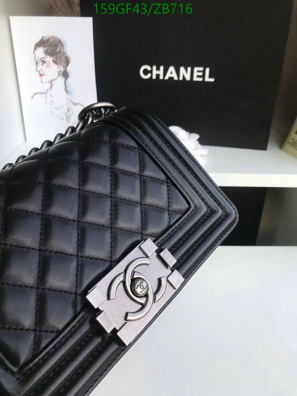 Chanel Bags -(Mirror)-Le Boy,Code: ZB716,$: 159USD