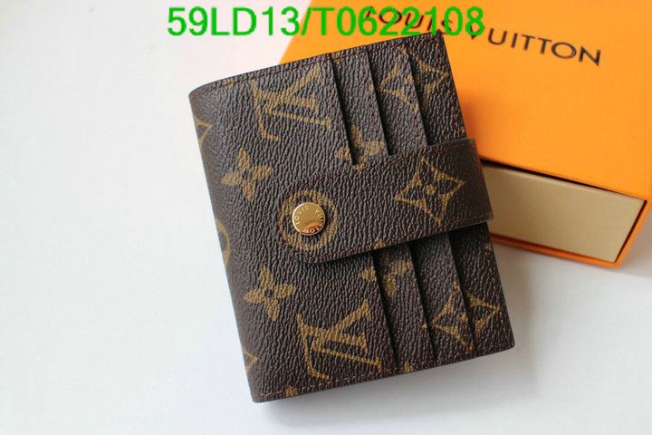 LV Bags-(Mirror)-Wallet-,Code: T0622108,$: 59USD