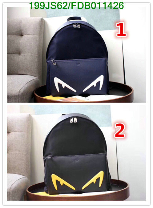 Fendi Bag-(Mirror)-Backpack-,Code: FDB011426,$: 199USD