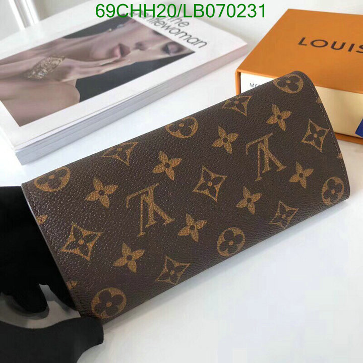 LV Bags-(Mirror)-Wallet-,Code: LB070231,$: 69USD