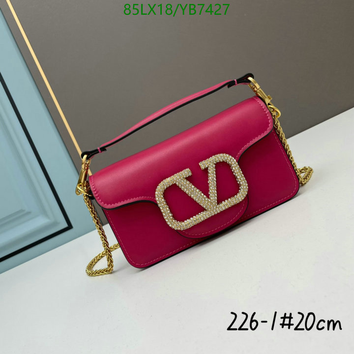 Valentino Bag-(4A)-LOC-V Logo ,Code: YB7427,$: 85USD