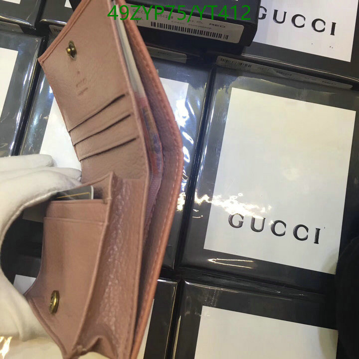 Gucci Bag-(4A)-Wallet-,Code: YT412,$: 49USD