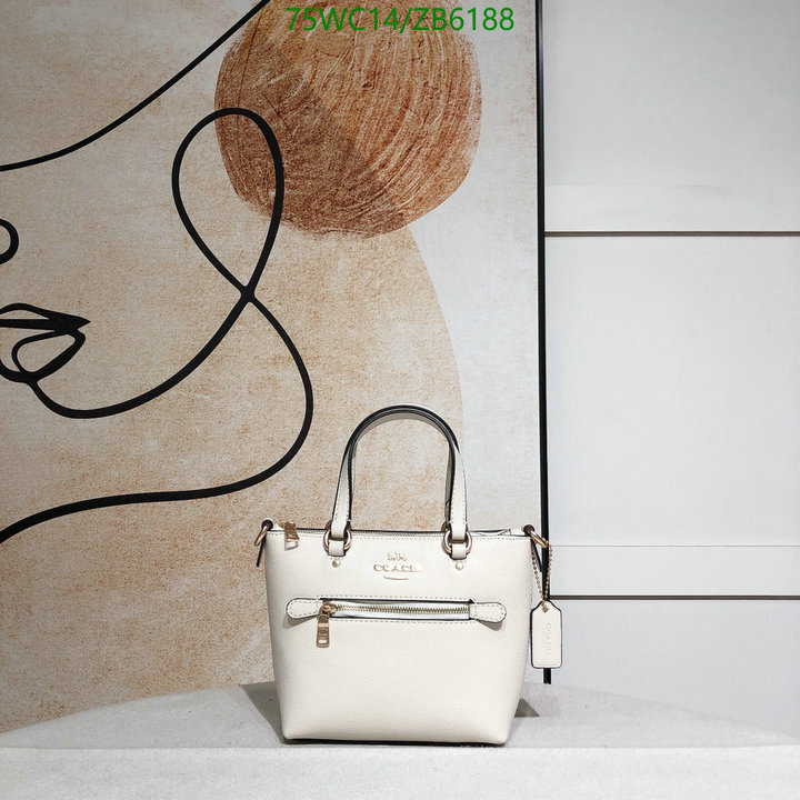 Coach Bag-(4A)-Handbag-,Code: ZB6188,$: 75USD