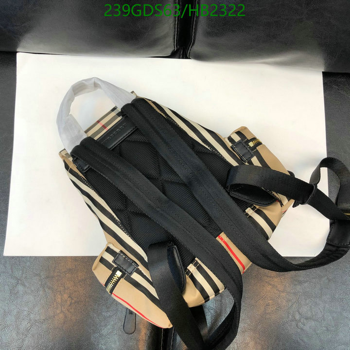 Burberry Bag-(Mirror)-Backpack-,Code: HB2322,