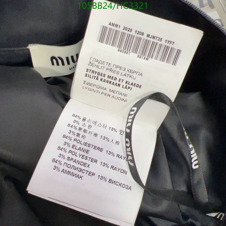 Clothing-MIUMIU, Code: HC3321,$: 105USD