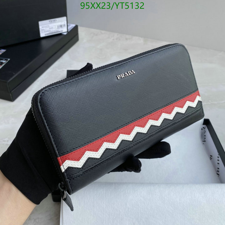 Prada Bag-(Mirror)-Wallet-,Code: YT5132,$: 95USD
