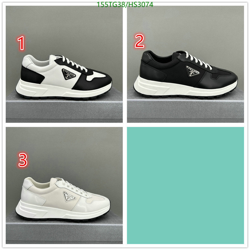 Men shoes-Prada, Code: HS3074,$: 155USD