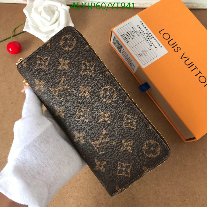 LV Bags-(Mirror)-Wallet-,Code: YT941,$: 45USD