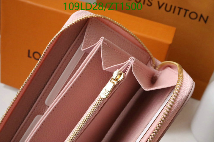 LV Bags-(Mirror)-Wallet-,Code: ZT1500,$: 109USD