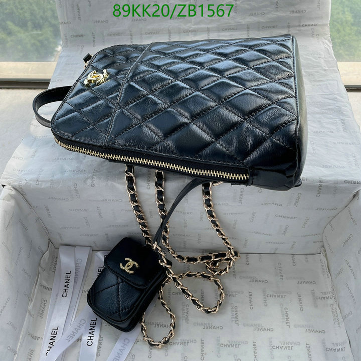 Chanel Bags ( 4A )-Backpack-,Code: ZB1567,$: 89USD