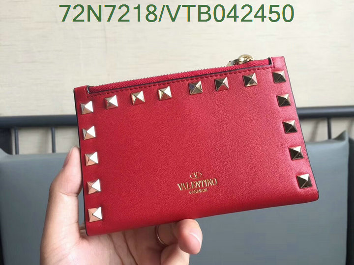 Valentino Bag-(Mirror)-Wallet-,Code: VTB042450,$:72USD