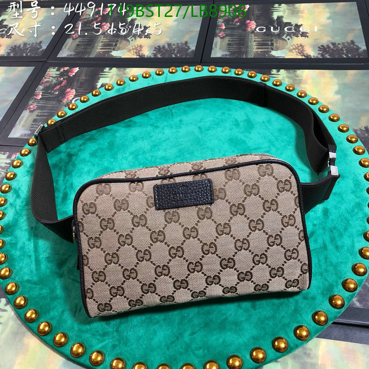 Gucci Bag-(Mirror)-Belt Bag-Chest Bag--,Code: LB8908,$: 119USD