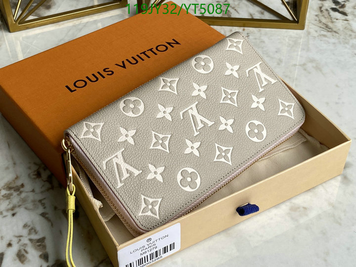 LV Bags-(Mirror)-Wallet-,Code: YT5087,$: 119USD