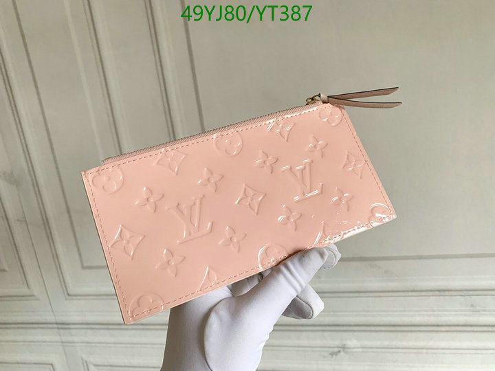 LV Bags-(4A)-Wallet-,Code: YT387,$: 49USD