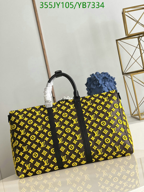 LV Bags-(Mirror)-Keepall BandouliRe 45-50-,Code: YB7334,$: 355USD