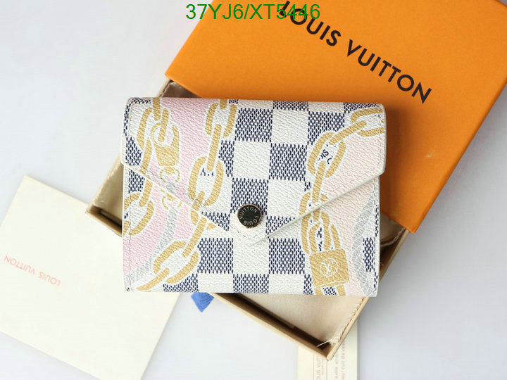 LV Bags-(4A)-Wallet-,Code: XT5446,$: 37USD