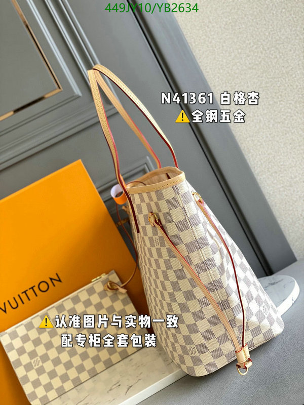 LV Bags-(Mirror)-Neverfull-,Code: YB2634,$: 449USD