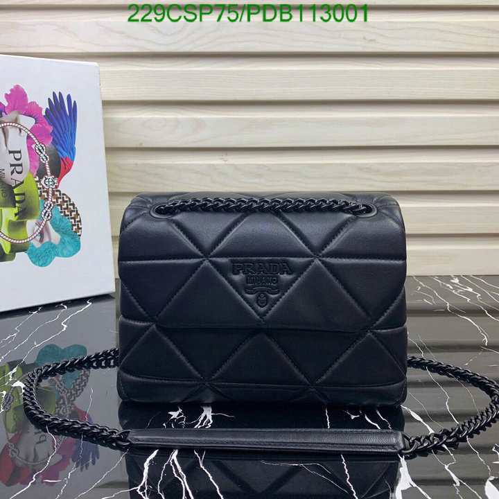 Prada Bag-(Mirror)-Diagonal-,Code: PDB113001,$: 229USD