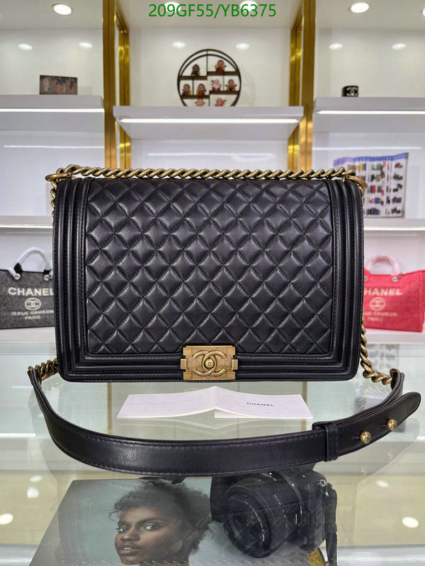 Chanel Bags -(Mirror)-Le Boy,Code: YB6375,$: 209USD