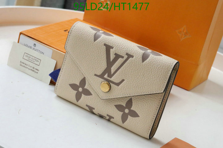 LV Bags-(Mirror)-Wallet-,Code: HT1477,$: 95USD