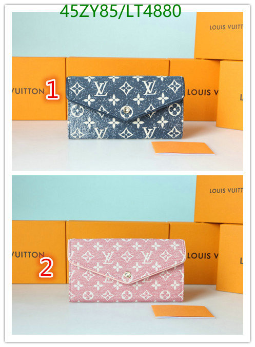 LV Bags-(4A)-Wallet-,Code: LT4880,$: 45USD