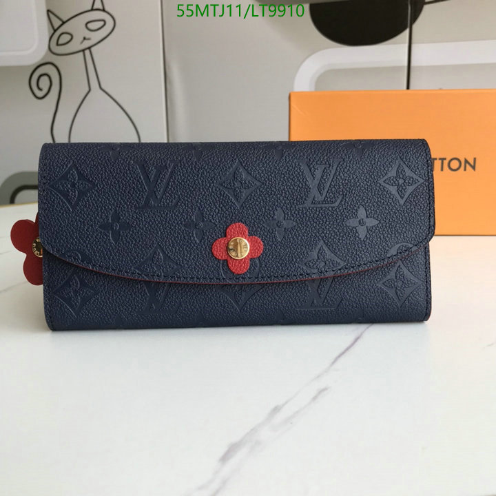 LV Bags-(4A)-Wallet-,Code: LT9910,$: 55USD